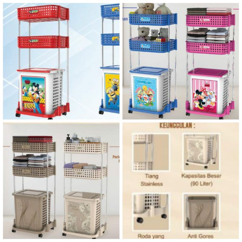 Keranjang Laundry Basket Naiba