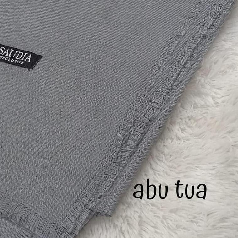 ➷ kerudung jilbab / hijab segi empat bahan katun saudia rawis tebal merk saudia bisa untuk anak seko
