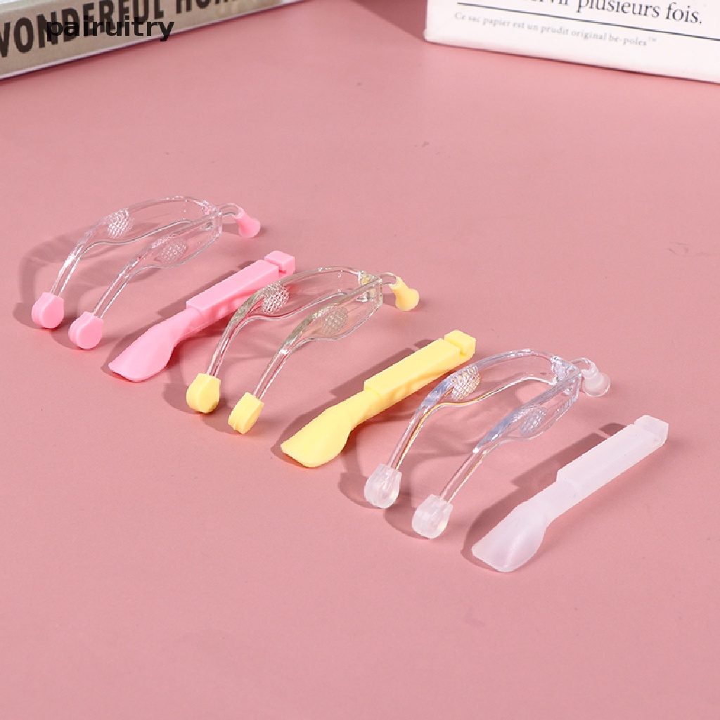 Set Alat Pinset Sendok Tongkat Hisap Bahan Silikon Lembut Untuk Perawatan Lensa Kontak