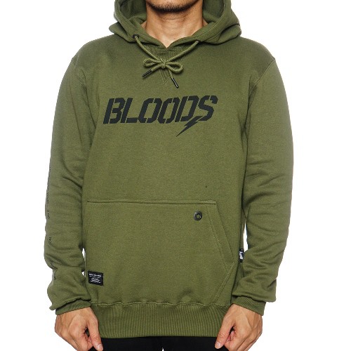 Bloods Sweater Hoodie Fan Green Army