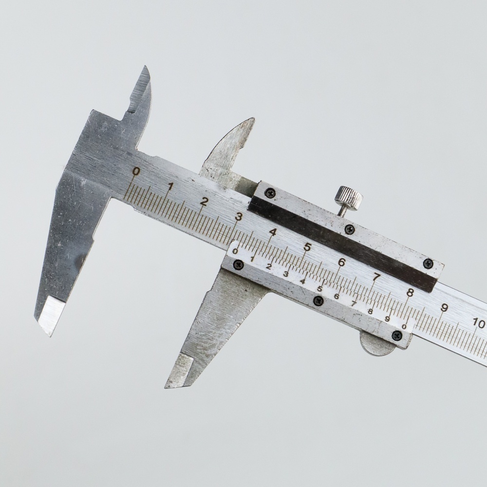 Jangka Sorong Stainless Steel Vernier Caliper Gauge Micrometer 15CM - JIG-RE0150 - Silver