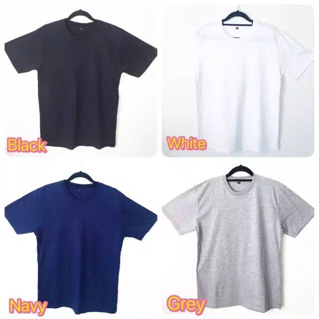 PROMO LUSINAN Kaos polos pria premium soft catton combed  30s