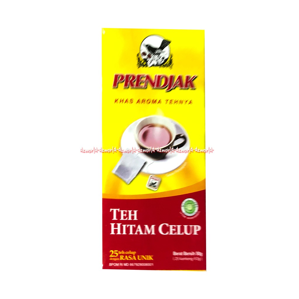 Prendjak Teh Hitam Celup 25 Kantong Black Tea Prenjak