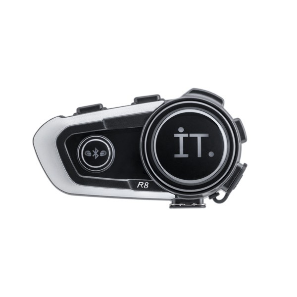 HELM-AKSESORIS- IT INTERCOM BLUETOOTH HEADSET R8 - BLACK -AKSESORIS-HELM.