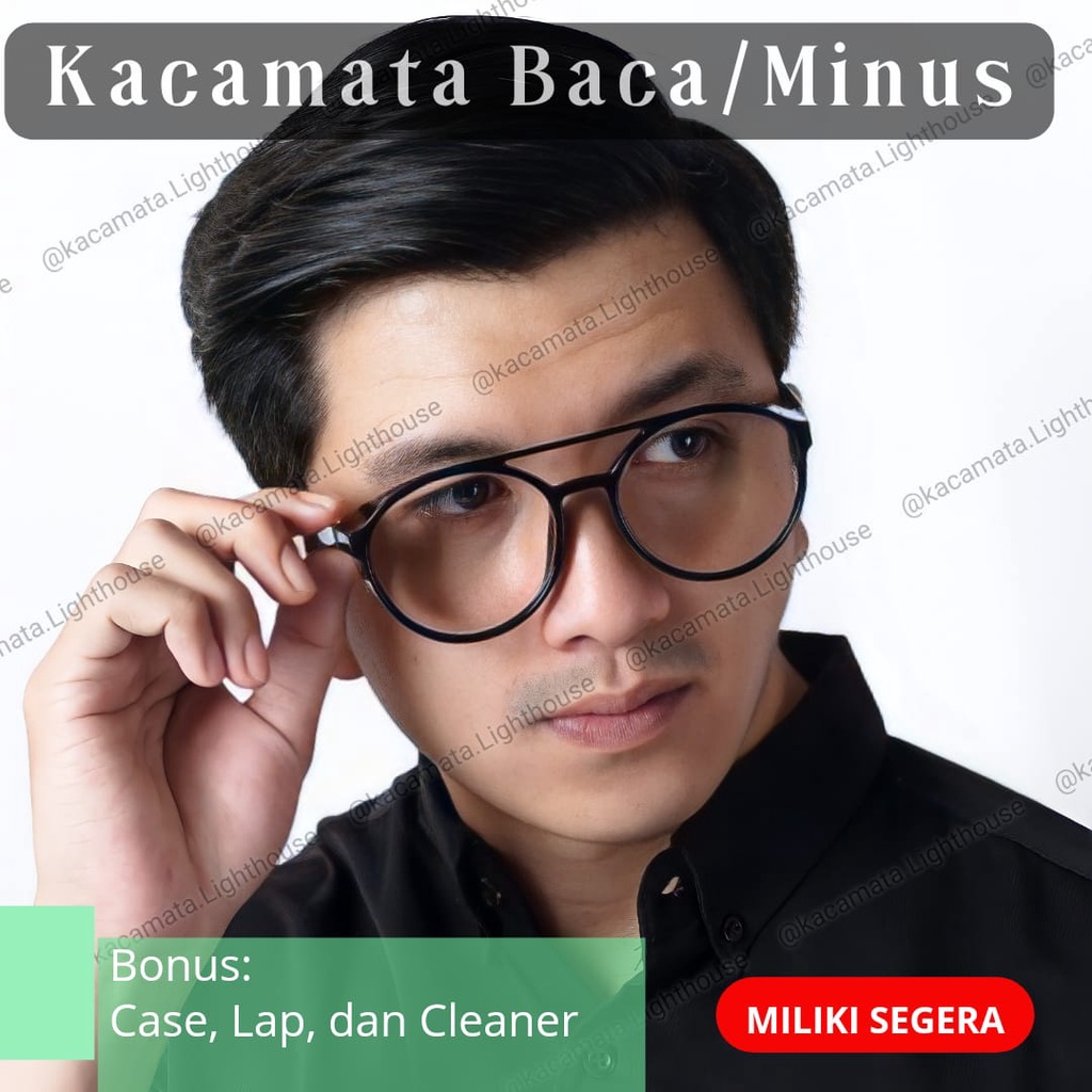 Kacamata baca minus pria wanita steampunk safety matthew lensa antiradiasi  - LS