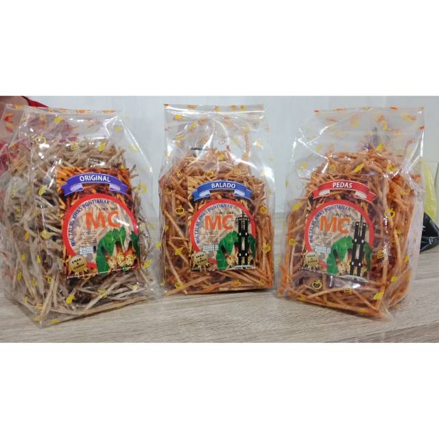 

Snack Mie Talas MC 100gr/ Mini Stik/ Mini Stick Talas MC uk.Kecil Khas Pontianak