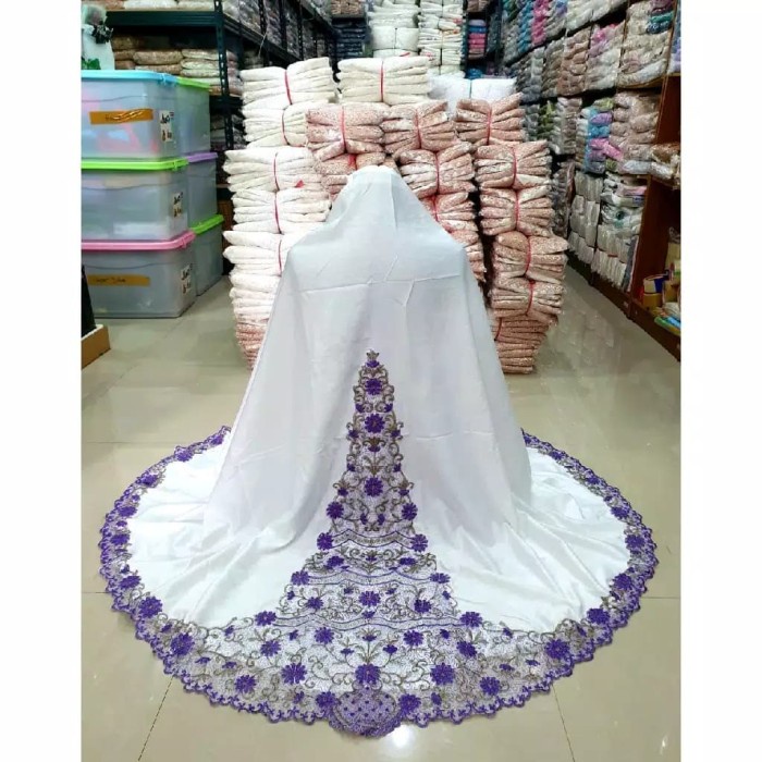 MUKENA BORDIR PUNGGUNG/MUKENA DEWASA - pink