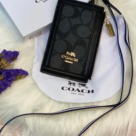 

Lahita.Olshop | Coach Signature Id Card Holder Lanyard - Hitam