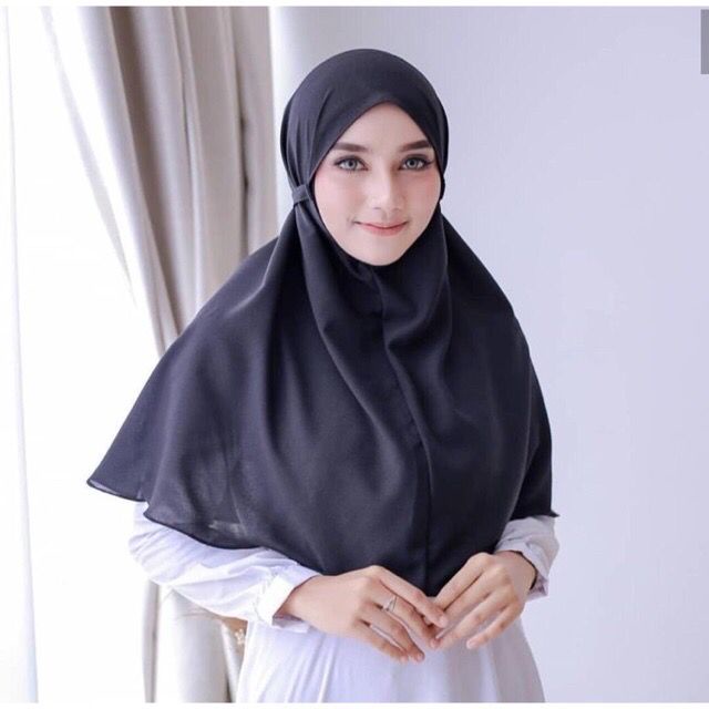 Hijab Bergo Maryam Diamond  Kerudung Khimar Tali Premium