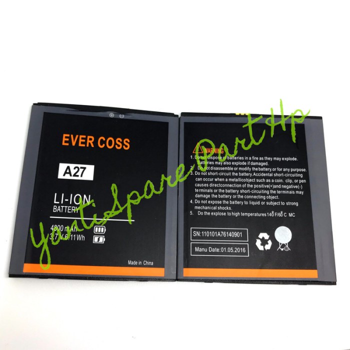 Baterai Evercoss A27 Original New