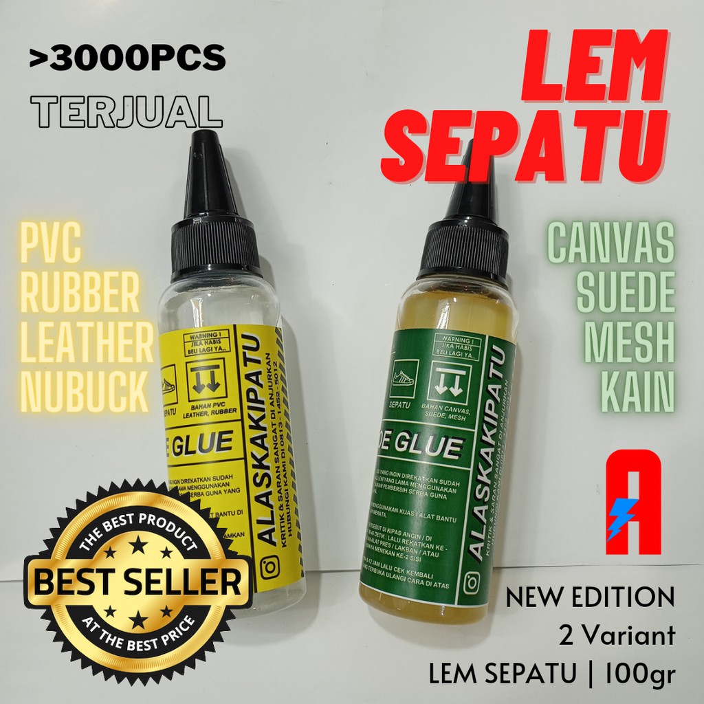 Lem sepatu magic glue untuk reglue lem bening