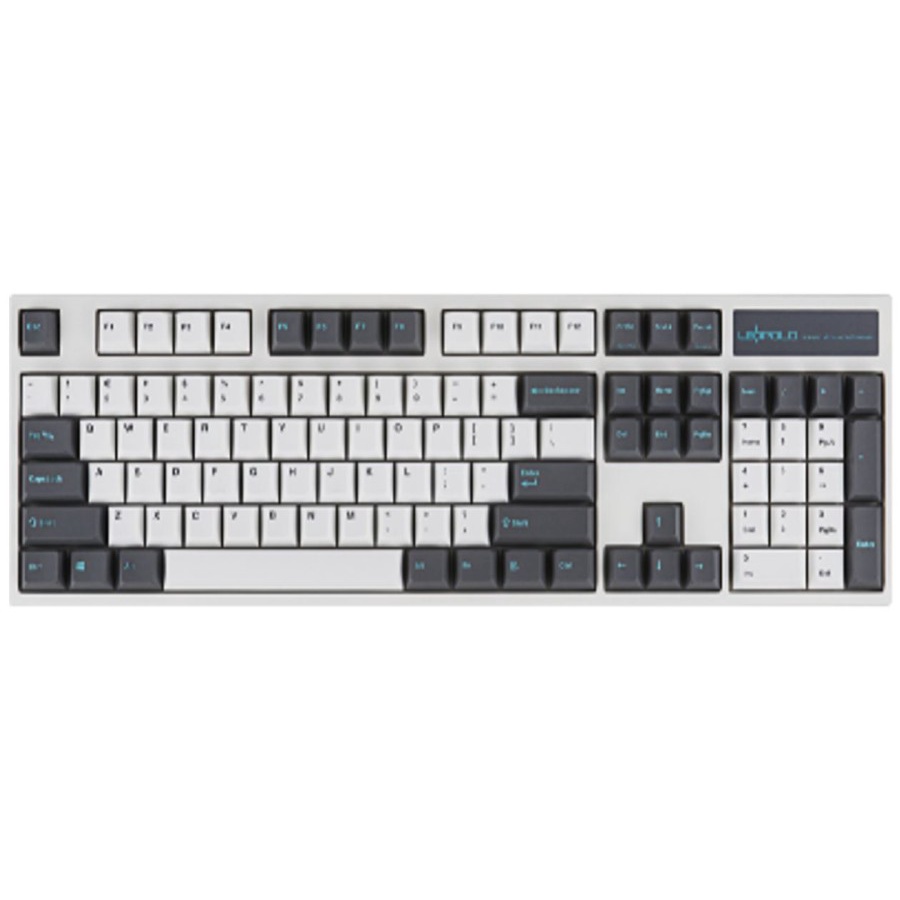 Leopold FC900R White/Gray PD Double Shot PBT Mechanical Keyboard