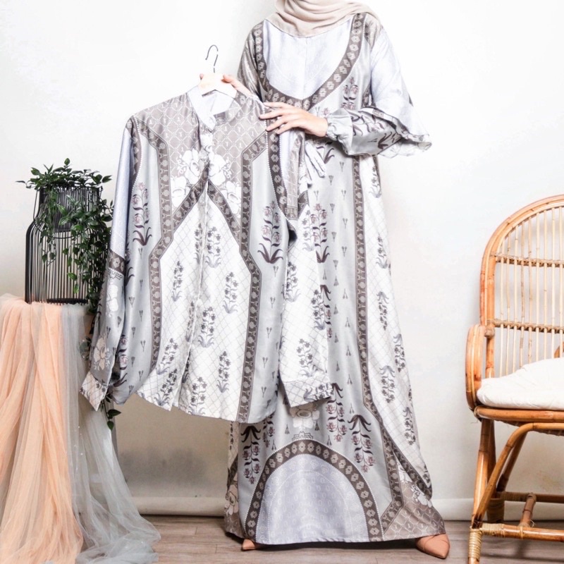 Gamis satin Couple dan Baju Koko Etnic