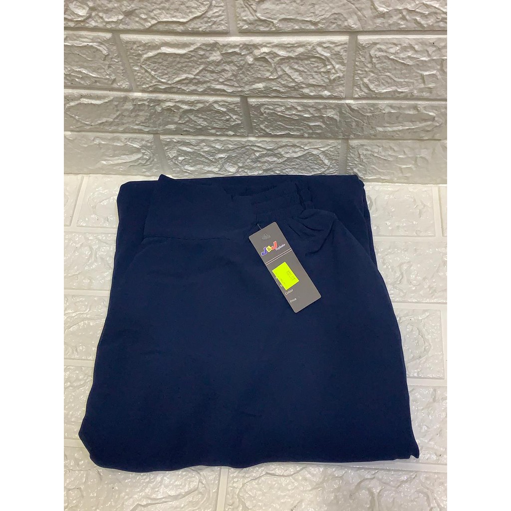 Celana Kulot Payung Ceruty (full furing ) Kulot Wanita Kulot Jumbo Kulot Panjang Hazell Collection-Navy