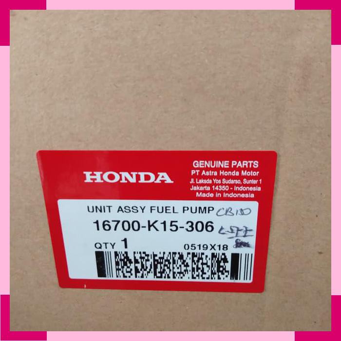 Keren Fuel pump pompa injeksi cb150r cb 150 old ORI HONDA 16700 K15 306