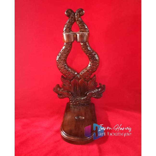 Sken meja Standing pusaka ukiran naga