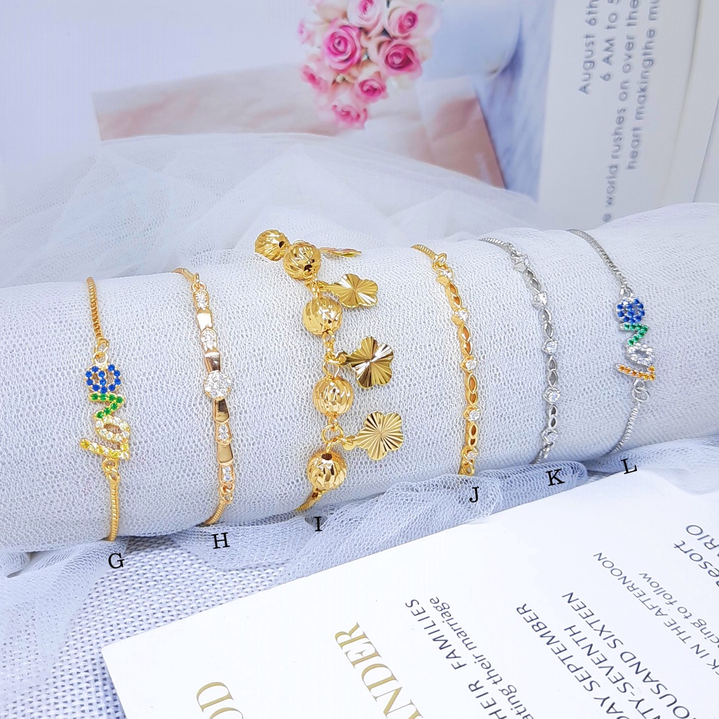 Gelang Serut Fuji  Xuping Perhiasan Lapis Emas Gold Cantik - BB463