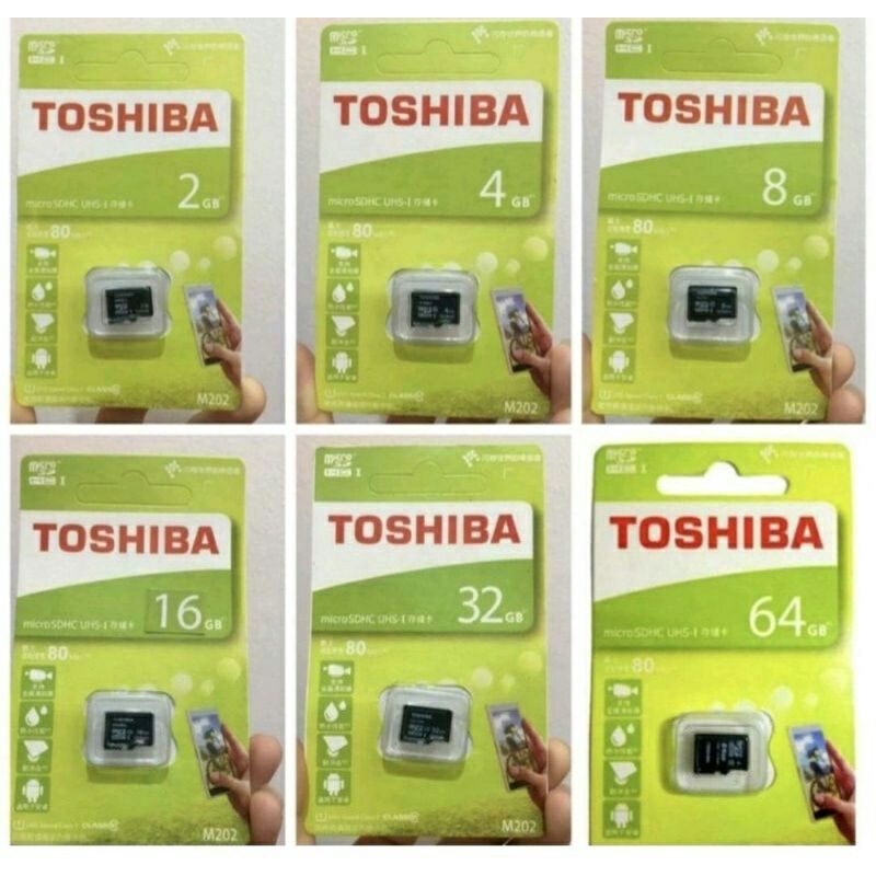 Micro SD Toshiba 2GB 4GB 8GB 16GB 32GB 64GB - Kartu Memory Micro SD MMC Card