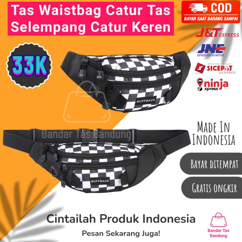 tas selempang / tas waistbag catur Tas Selempang Cwo dan Cwe
