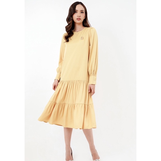 Benang Jarum x Buttonscarves Maddie Midi Dress New