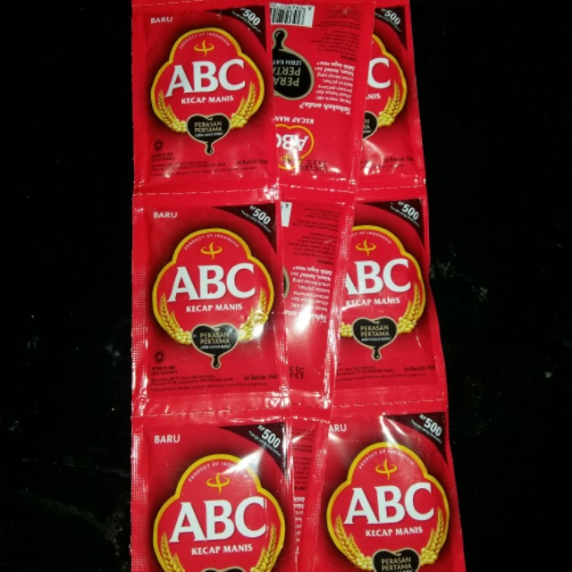 

Kecap manis ABC sachet renceng renteng 18ml 500an