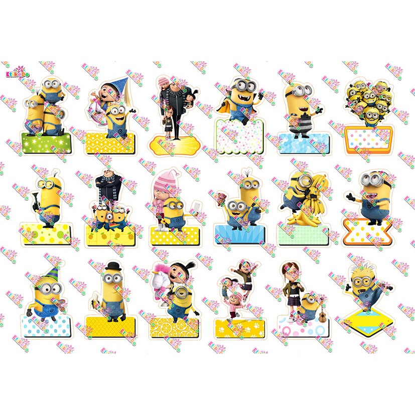 

LABEL NAMA MINION 72 STIKER - ANTI AIR/ROBEK/LUNTUR -2 Nama MI1M2