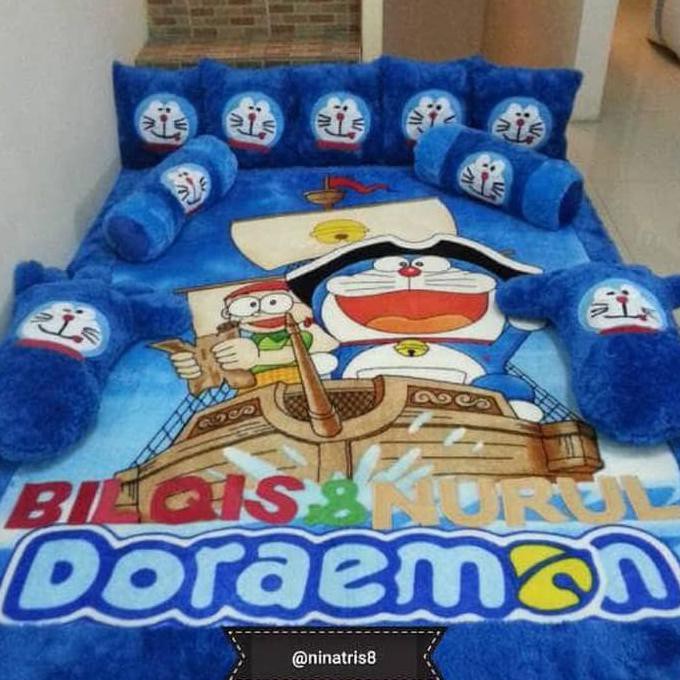 Hot Promo Karpet Karakter Bulu Rasfur Murah 5Cm Uk 150X200 Doraemon Biru Tipe 3 .
