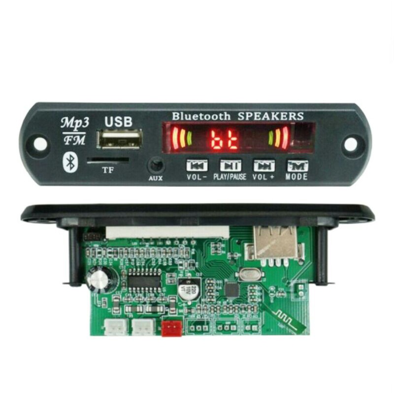 Kit Modul Mp3 Bluetooth 5.0 Plus Amplifier 2x18Watt Decoder Board FM USB TF DC 12V 2*18W 2x 18W