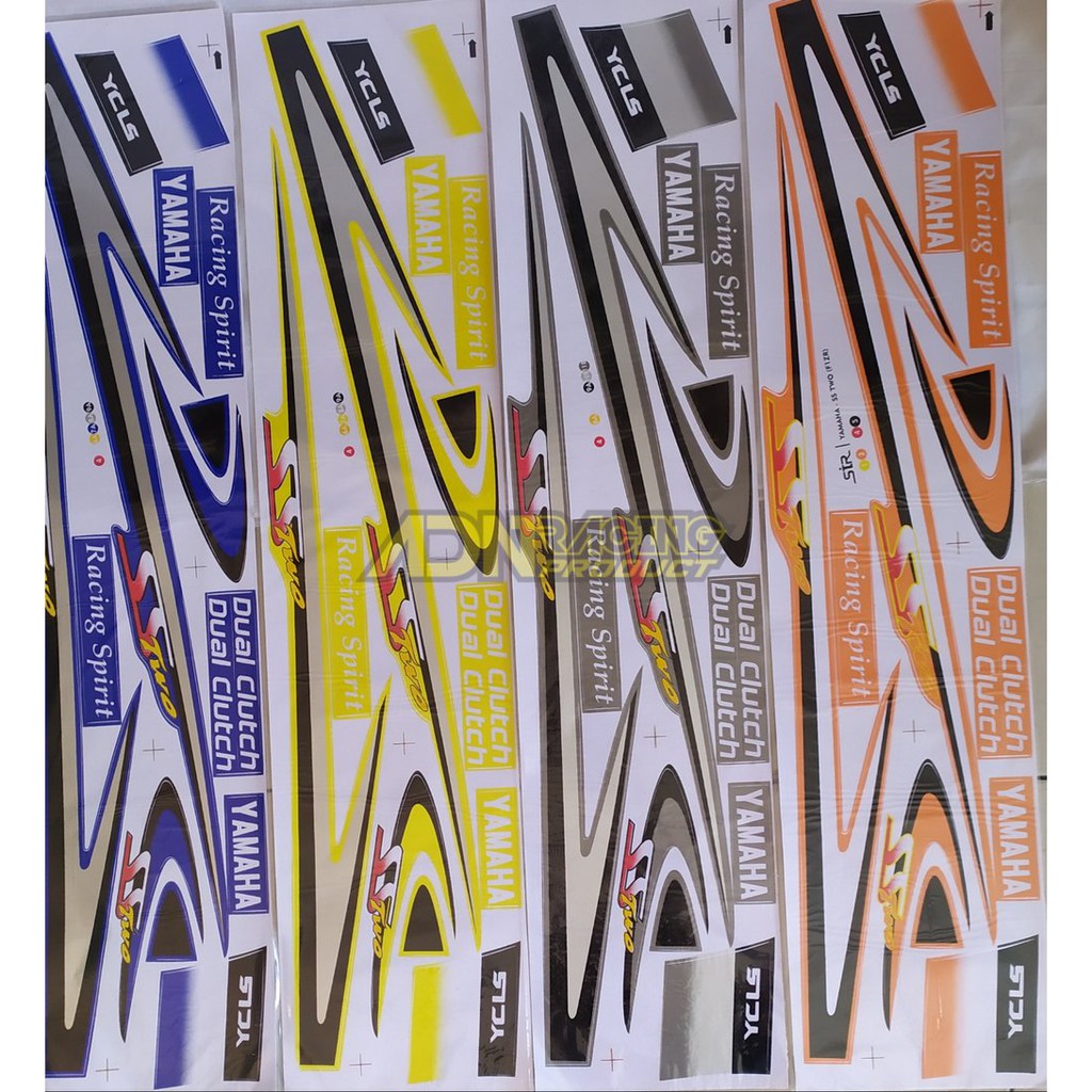 Jual Striping Stiker F1ZR Sstwo Malaysia Merah Biru Kuning Silver Orange Murah