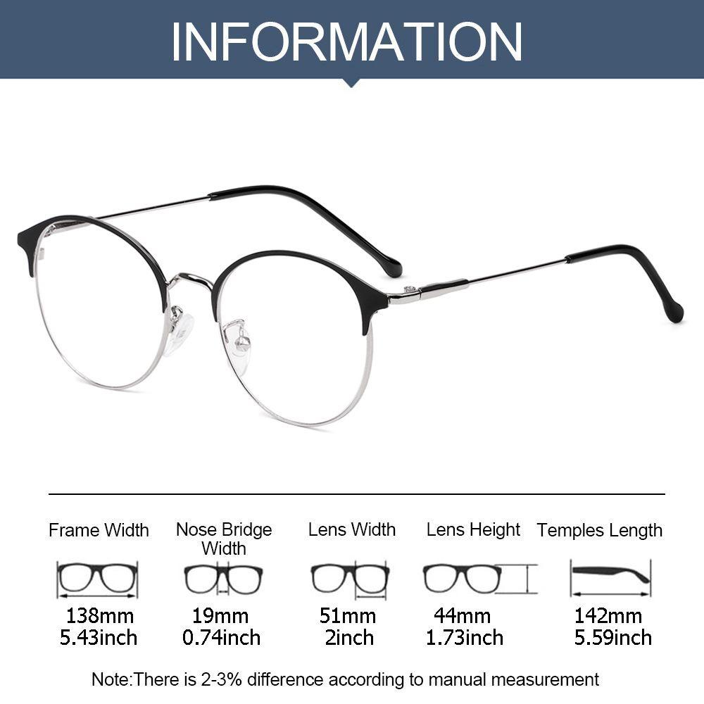 SUYO Kacamata Anti UV Blue Rays Fashion Ultralight Metal Frame Eyeglasses