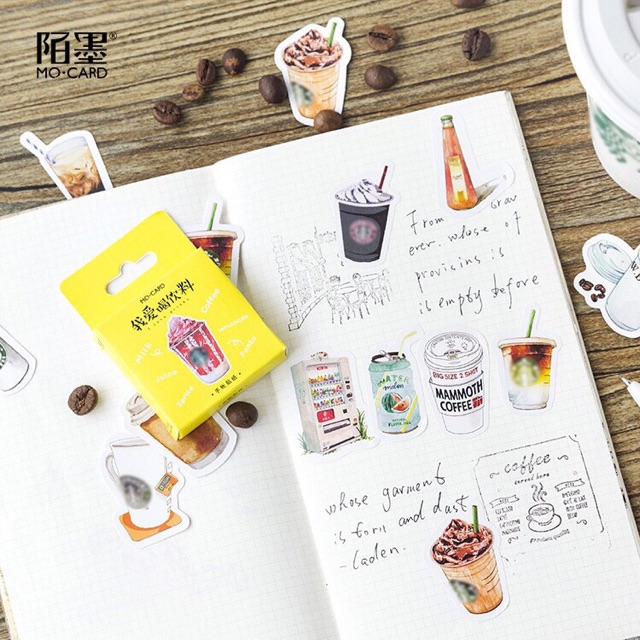 

46 pcs Stiker untuk DIY Crafts, Scrapbook, Journa, Diart, Planner, dll
