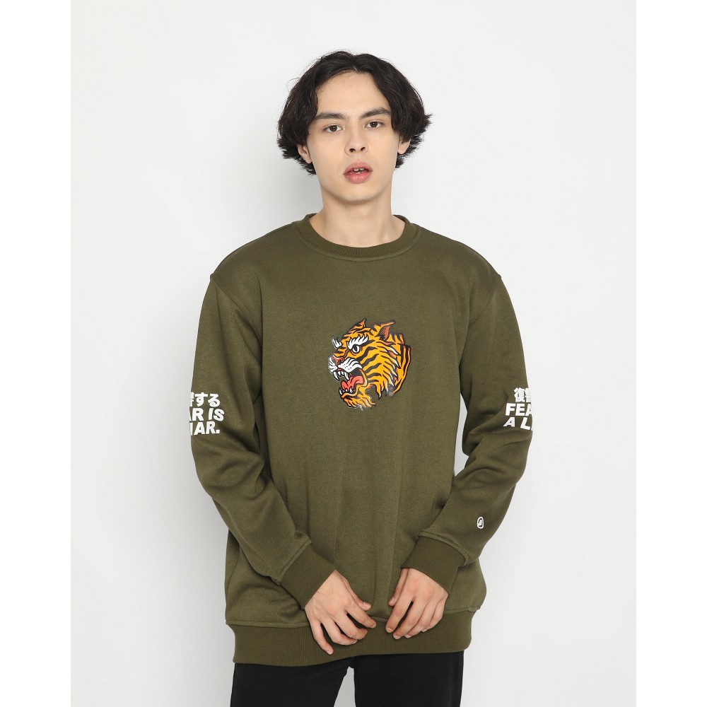 Baju Kaos Jacket Hoodie Flanel Erigo Sweatshirt Dauntless Olive Original  Keren