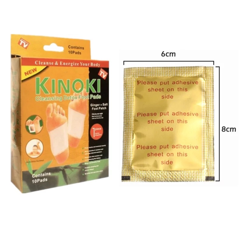 KINOKI GOLD KOYO KAKI GINGER SALT 100% Original - Bamboo Ampuh Membuang Racun Detox Foot Patch Pad Penyerap Asli - Obat Sakit Pinggang Dan Menghaluskan Kulit