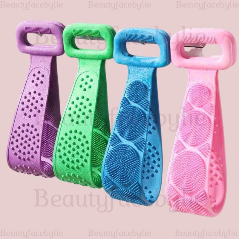 Silicone Lembut Penggosok Badan Sikat Punggung Badan Silikon Alat Gosok
