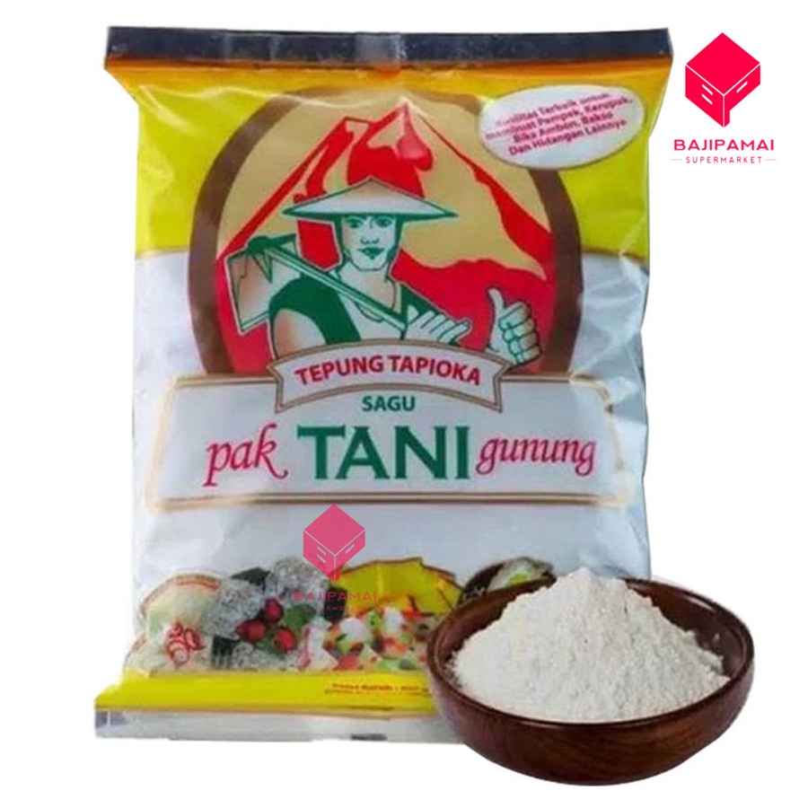 

Tepung Tapioka Cap Pak Tani Gunung 500gr