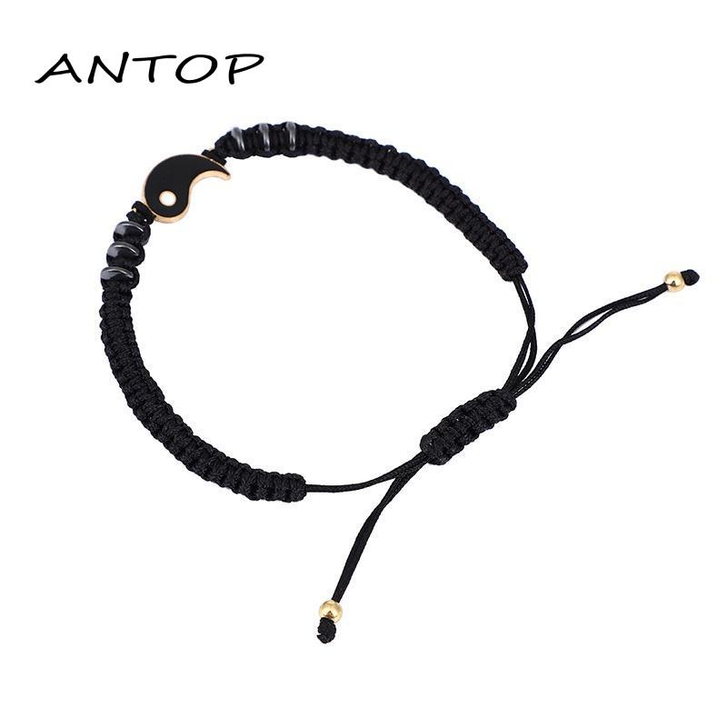 Gelang Tali Anyaman Tangan Bahan Alloy Untuk Pasangan