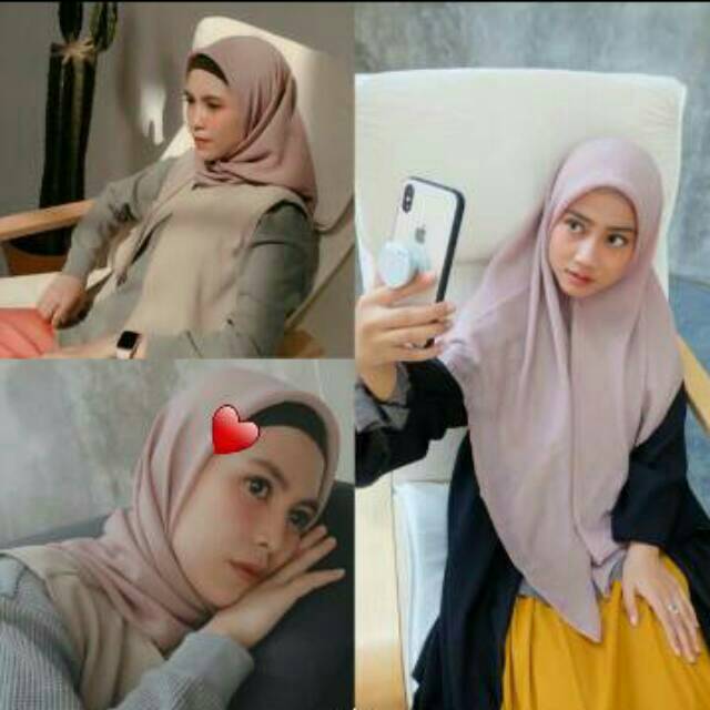 Kerudung Bella Bahan Double Hycon/Kerudung segi empat Double Hycon/ Hijab Bella Premium Quality