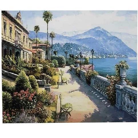 

Kanvas | Diy Painting Paint By Numbers Canvas Lukis Lake Como 40*50 Cm