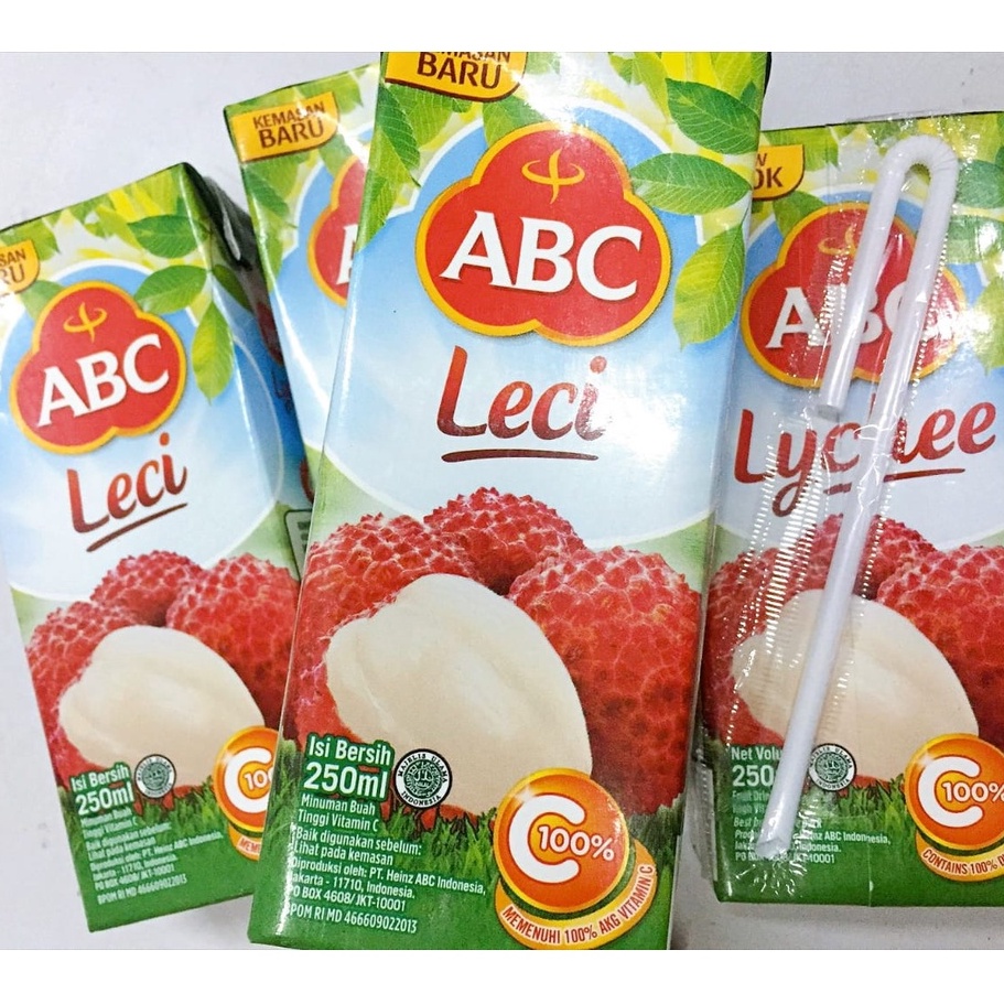 Jus Sari Buah Leci ABC Lychee Juice 250 ml - Kental Sari Buahnya