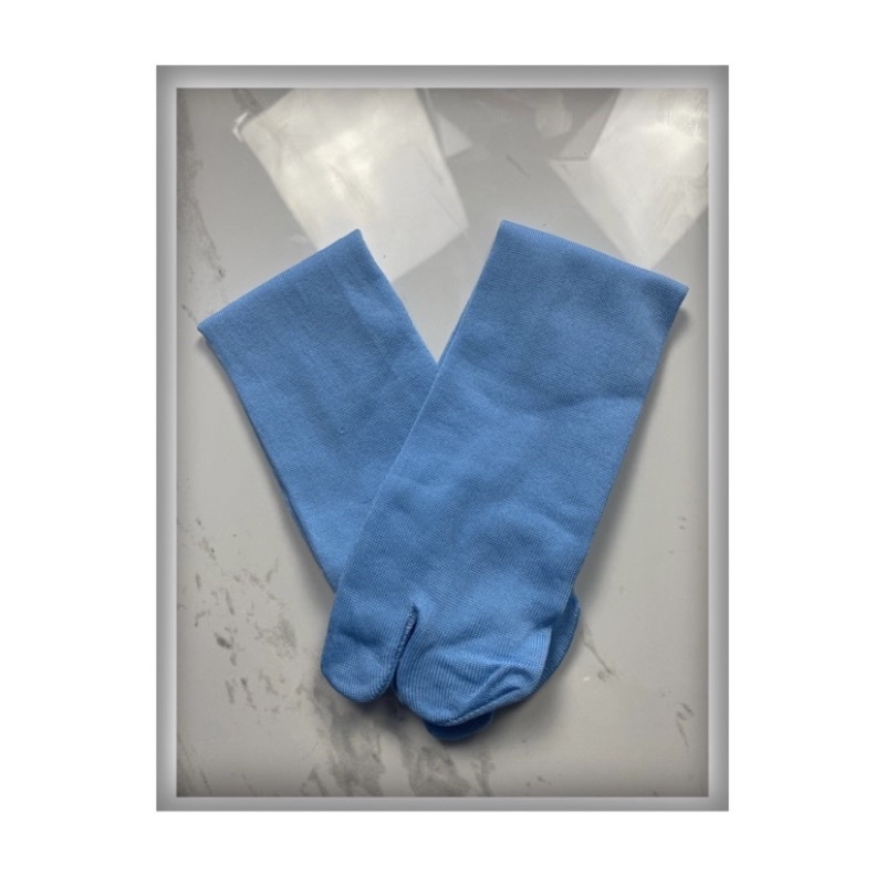 KAOS KAKI JEMPOL MUSLIMAH Bahan polyster / KAOS KAMI MURAH DAN TEBAL-Biru Muda