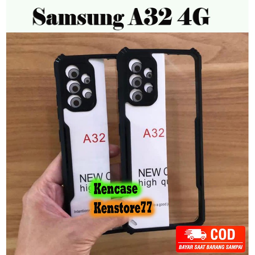 Case Samsung A32 4G Shockproof Armor Transparan - Hardcase Samsung A32 4G