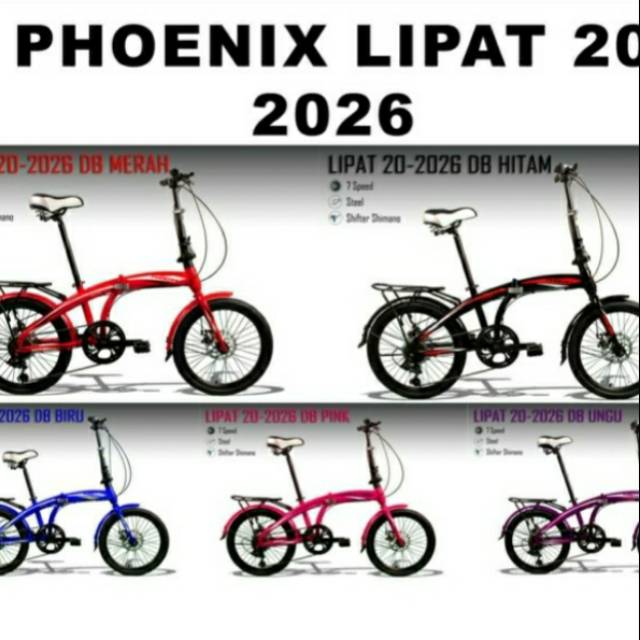 Sepeda Lipat Phoenix 2026 20 inchi