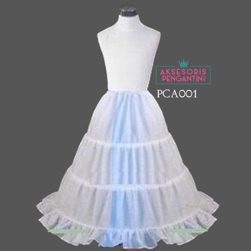 [READY STOCK] PETTICOAT ANAK PETIKUT KAWAT GRADE A PREMIUM ROK PENGEMBANG 3 RING PCA001