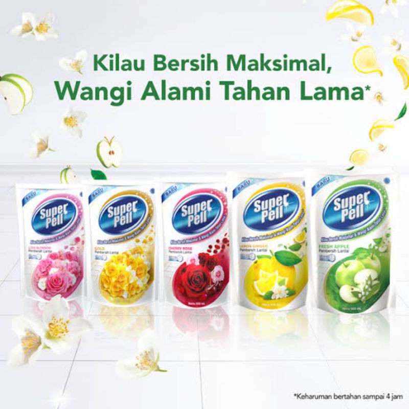 Super Pell Pembersih Lantai 770ml Refill