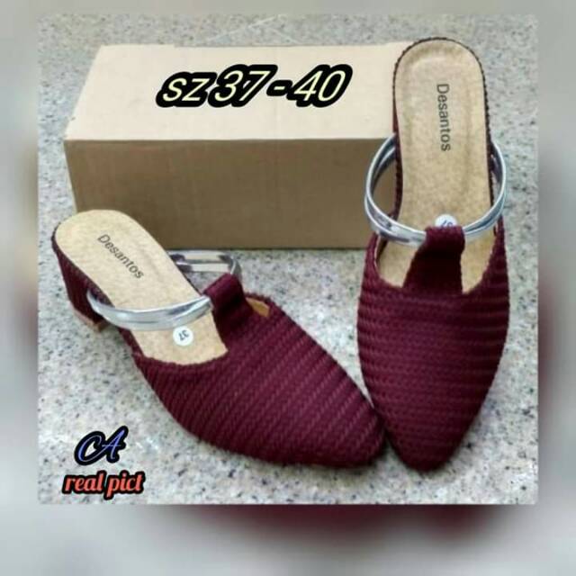 Sepatu slop desantos by anik