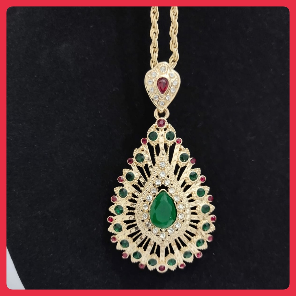 Kalung Titanium Wanita Anti Karat Asli 75 Cm Sampai Dada Panjang Liontin Rantai Fashion Korea