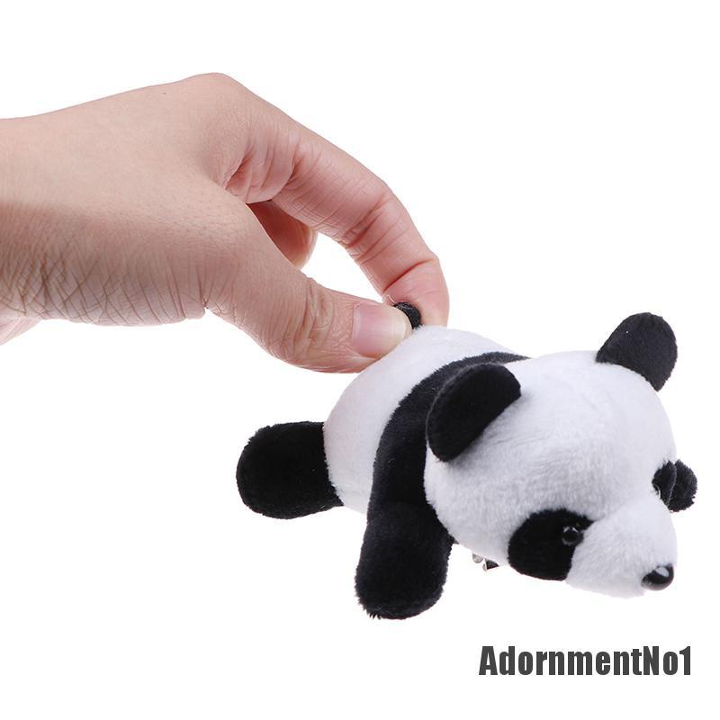 (Adornmentno1) Bros Pin Bentuk Panda Bahan Plush Untuk Wanita