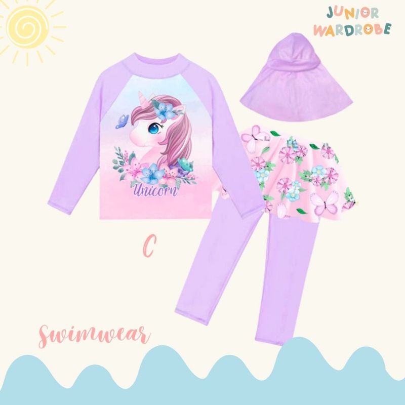 Baju Renang anak Perempuan JW Vol 3 &amp; JW 291 &amp; MOCHA 215 &amp; Mochakids Ukuran Lebih besar dibanding JW