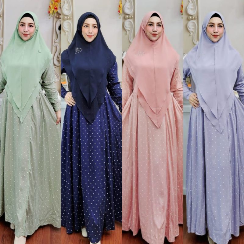 HOME DRESS TANIA POLKA BY MARYAM (ready)