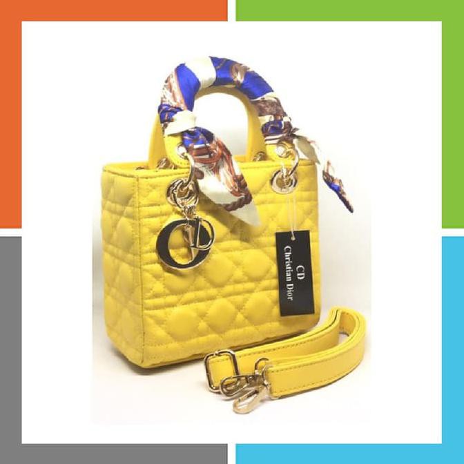 Kualitas Terbaik Tas wanita sling bag Import Dior Lady Gratis Syal PROMO